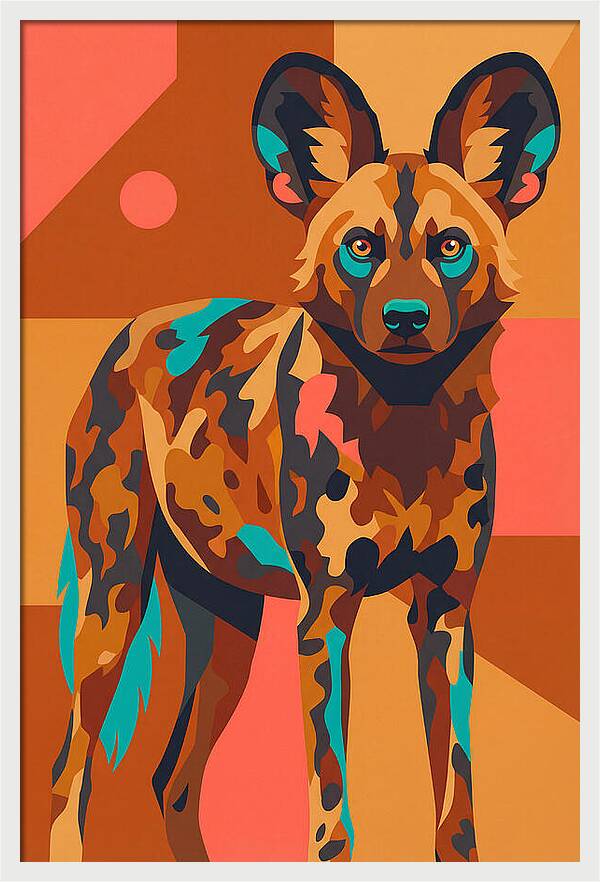 Graceful African Wild Dog