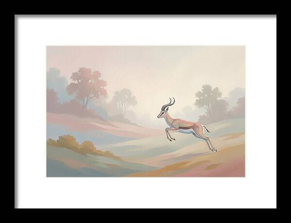 Graceful Antelope Leaping