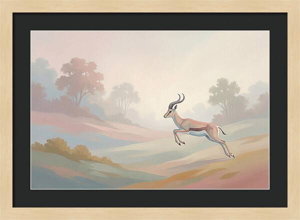 Graceful Antelope Leaping