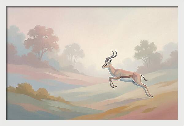 Graceful Antelope Leaping