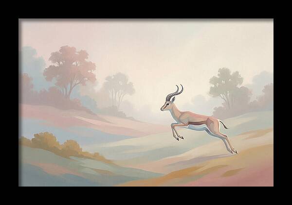 Graceful Antelope Leaping