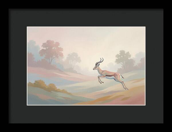 Graceful Antelope Leaping