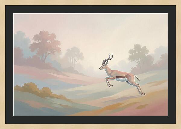 Graceful Antelope Leaping