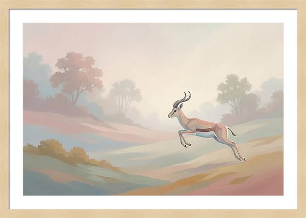 Graceful Antelope Leaping