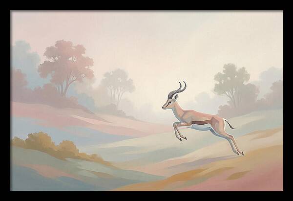 Graceful Antelope Leaping