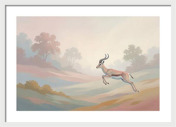 Graceful Antelope Leaping
