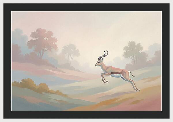 Graceful Antelope Leaping