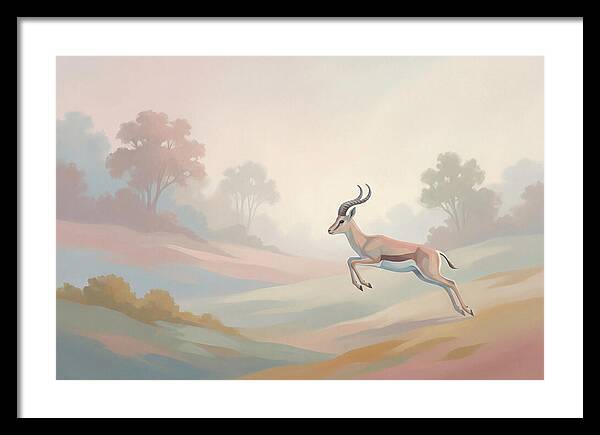 Graceful Antelope Leaping