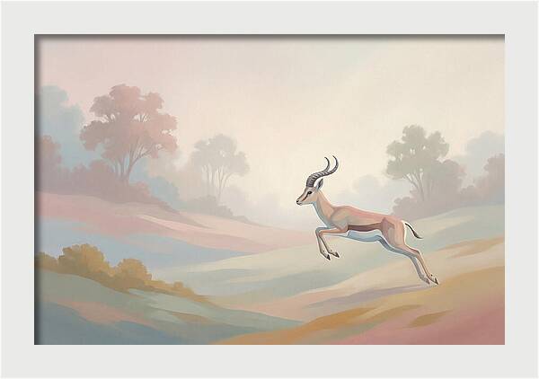 Graceful Antelope Leaping