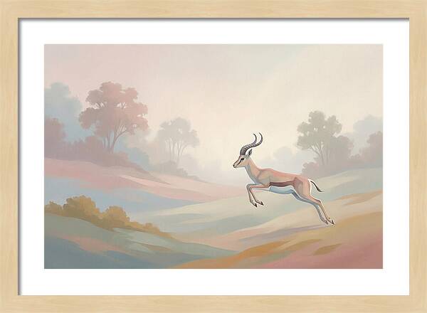 Graceful Antelope Leaping