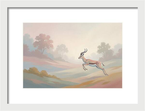 Graceful Antelope Leaping