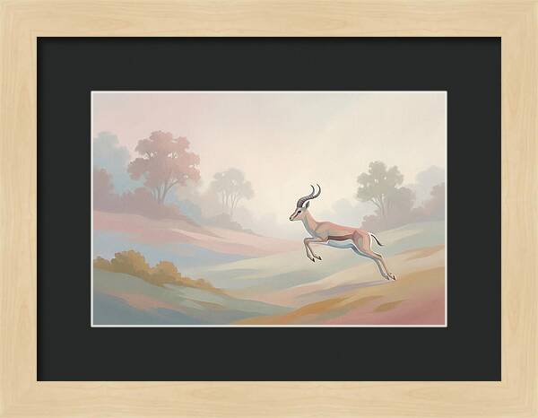Graceful Antelope Leaping