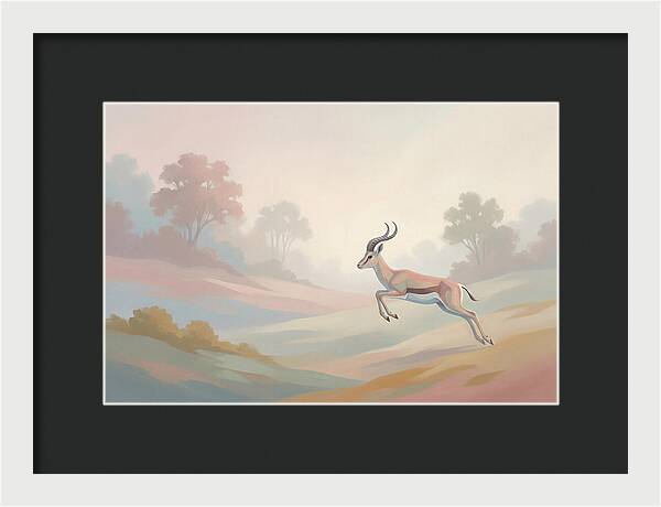 Graceful Antelope Leaping