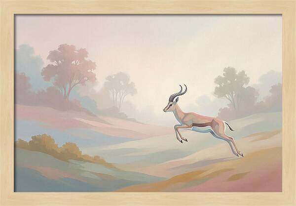 Graceful Antelope Leaping