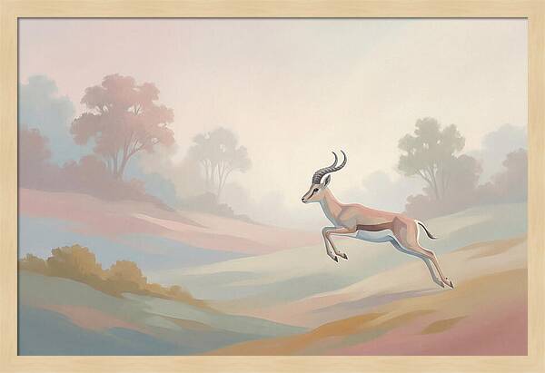 Graceful Antelope Leaping