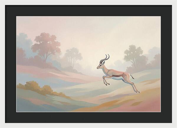 Graceful Antelope Leaping