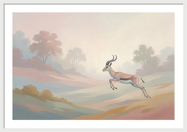 Graceful Antelope Leaping