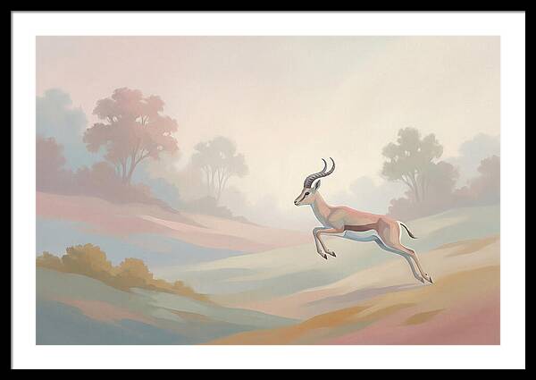Graceful Antelope Leaping