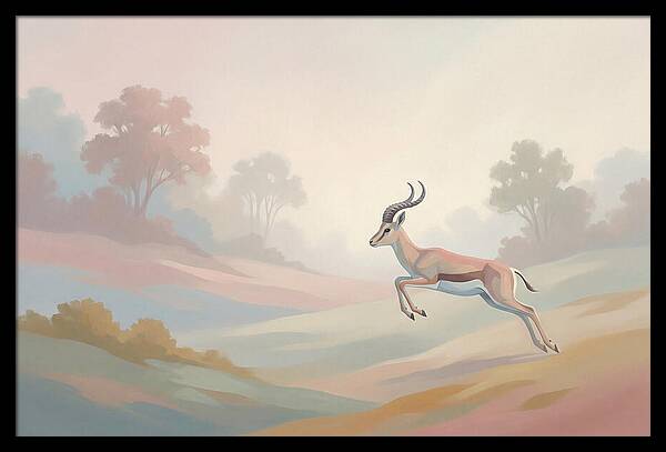 Graceful Antelope Leaping