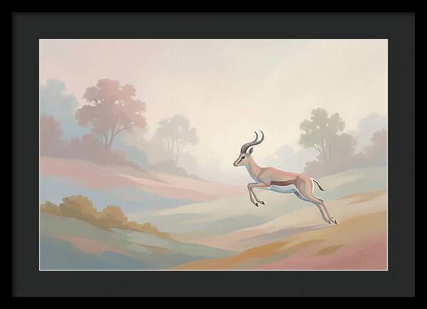 Graceful Antelope Leaping