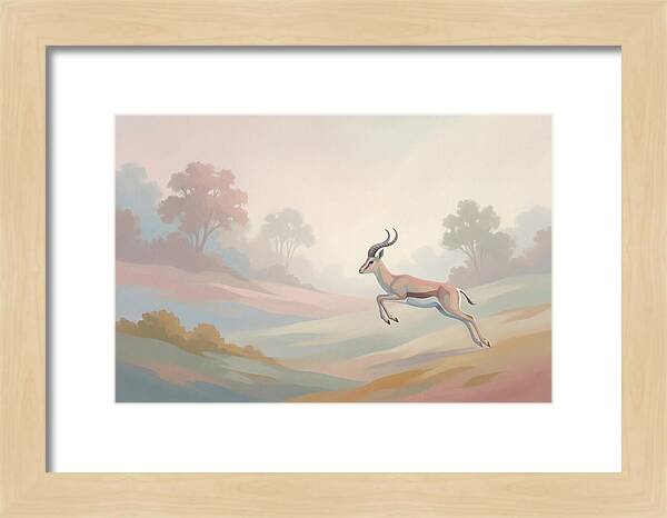 Graceful Antelope Leaping