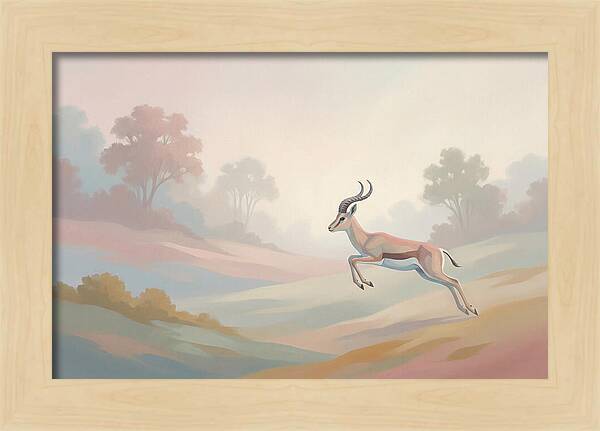 Graceful Antelope Leaping