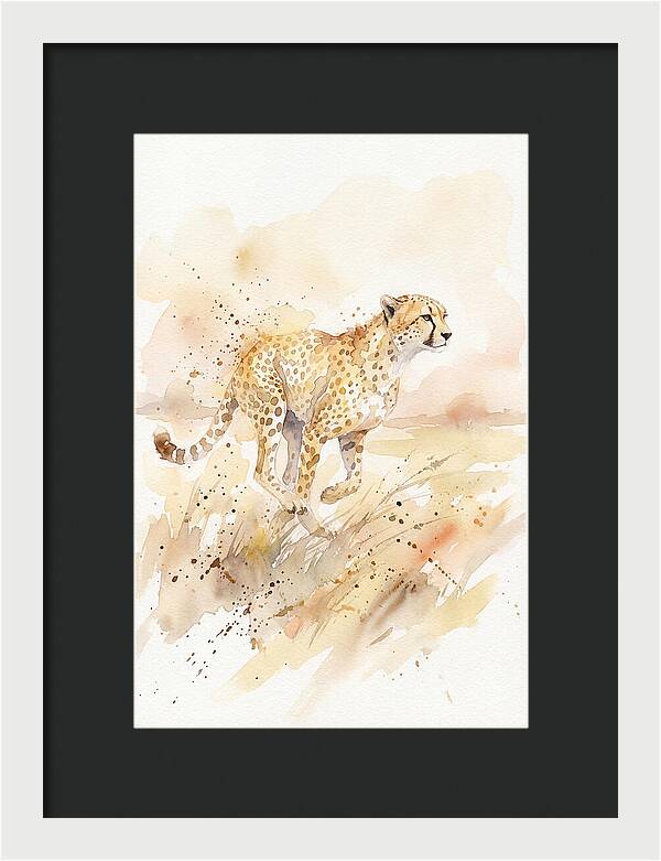 Graceful Cheetah Chase