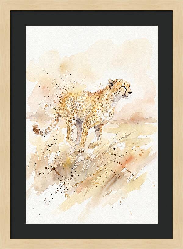 Graceful Cheetah Chase