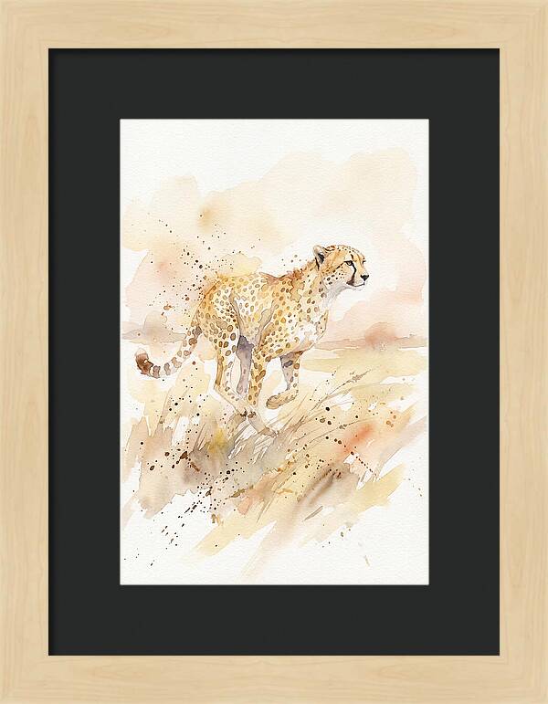 Graceful Cheetah Chase