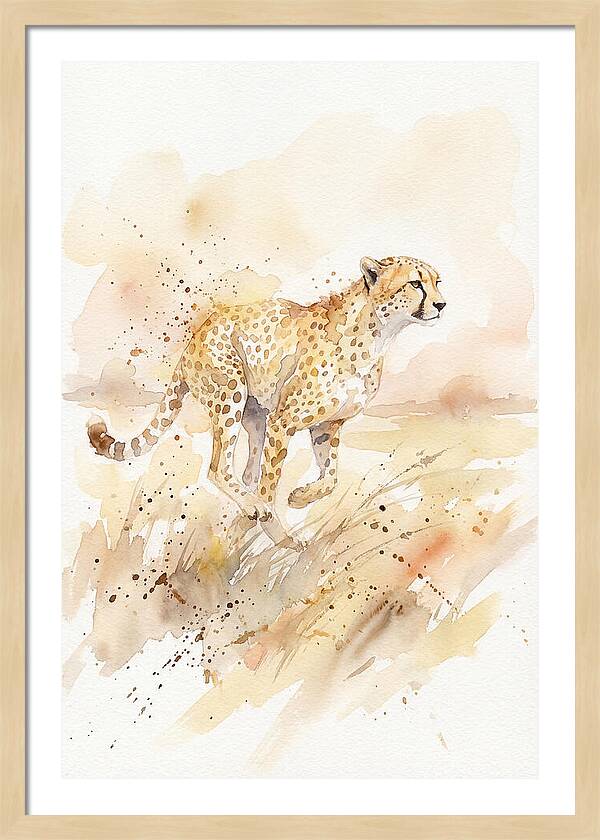 Graceful Cheetah Chase