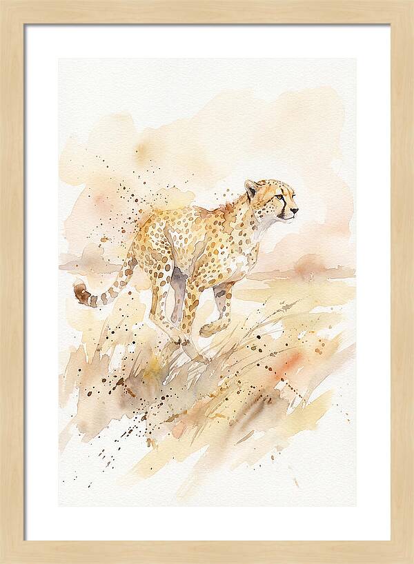 Graceful Cheetah Chase