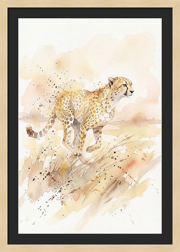 Graceful Cheetah Chase