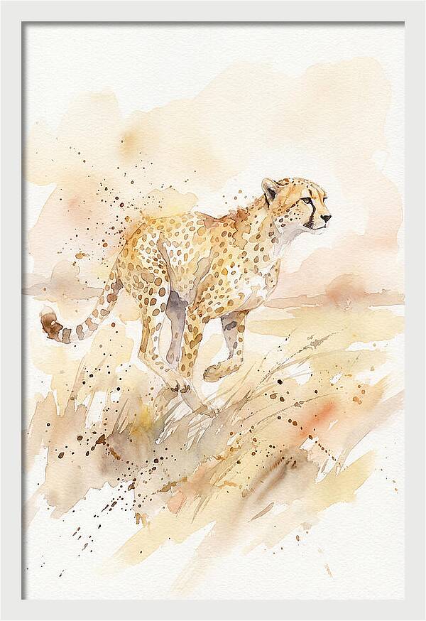 Graceful Cheetah Chase