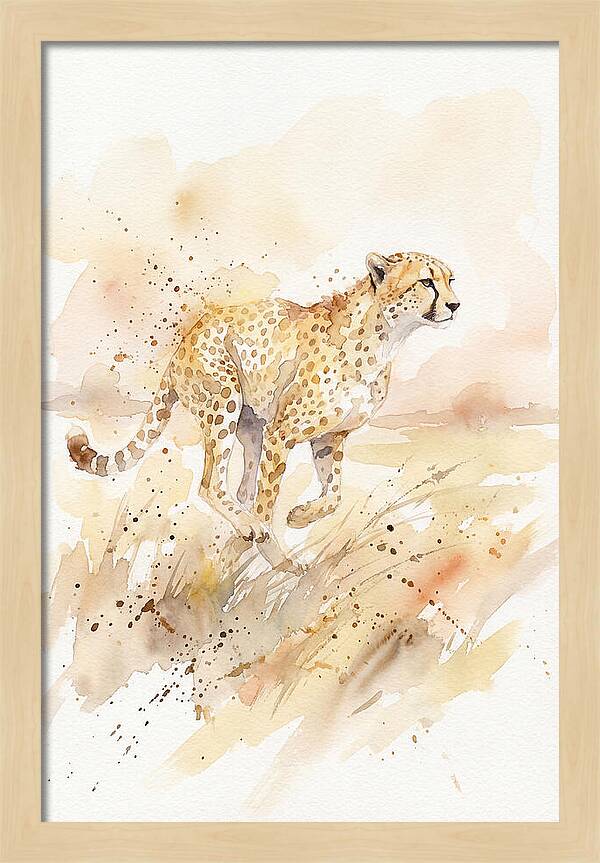 Graceful Cheetah Chase
