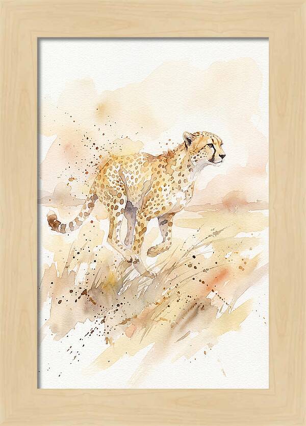 Graceful Cheetah Chase