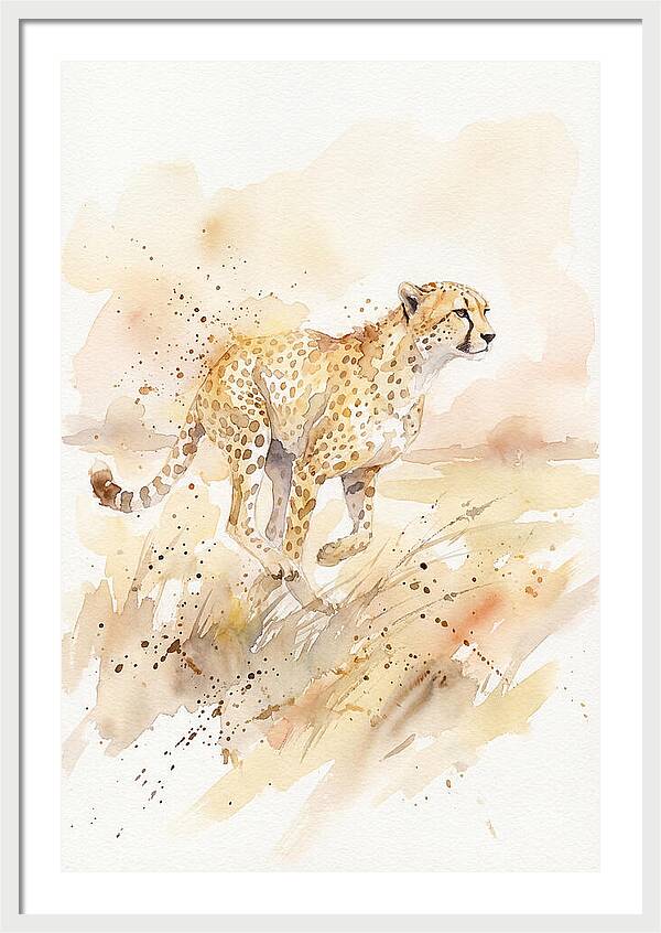 Graceful Cheetah Chase