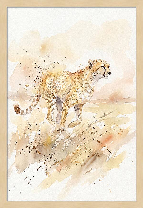 Graceful Cheetah Chase