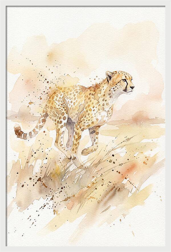 Graceful Cheetah Chase