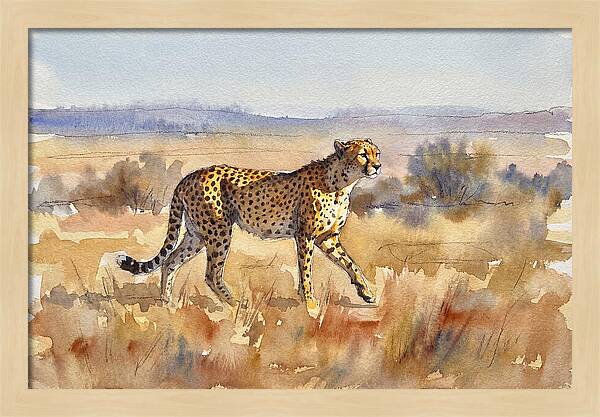 Graceful Cheetah On