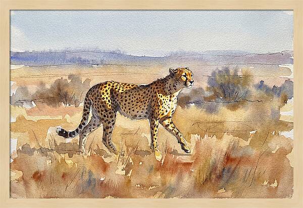 Graceful Cheetah On