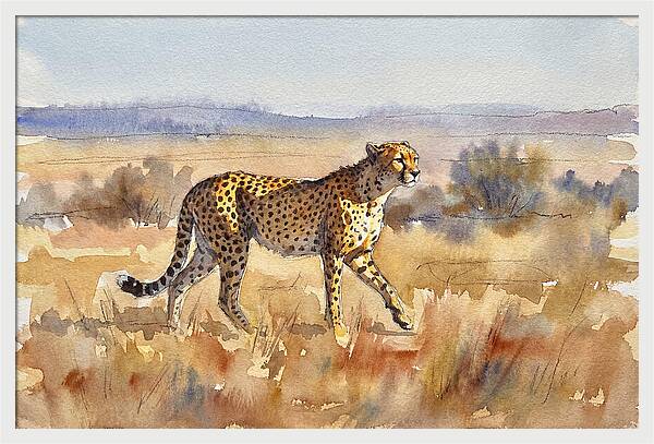 Graceful Cheetah On