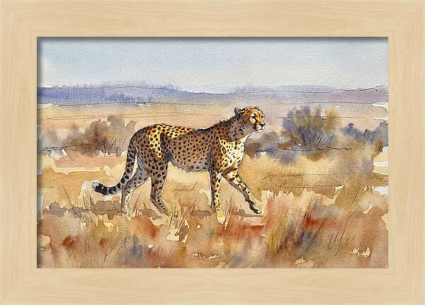 Graceful Cheetah On