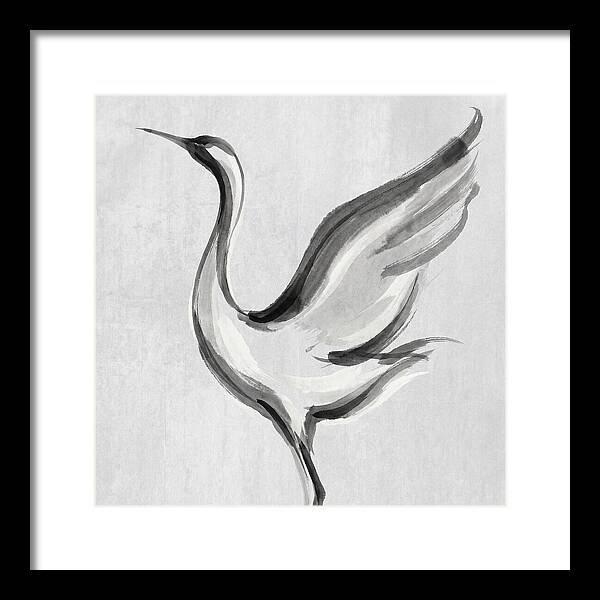 Graceful Crane In Flight