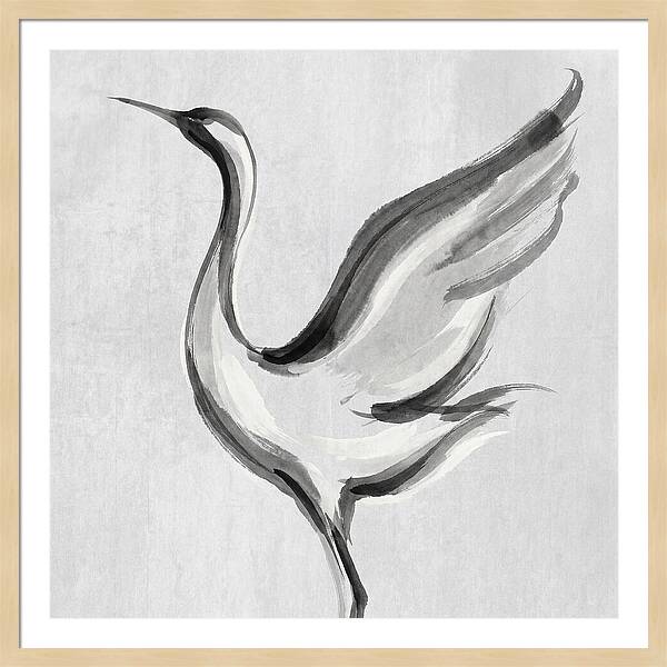 Graceful Crane In Flight
