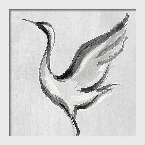 Graceful Crane In Flight