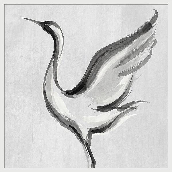 Graceful Crane In Flight