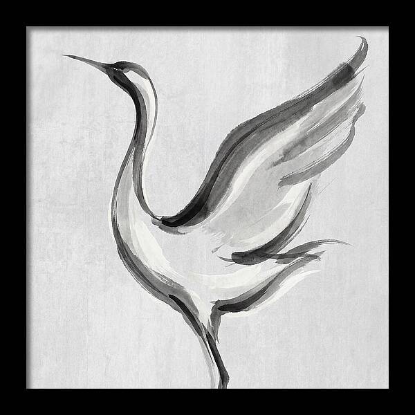 Graceful Crane In Flight