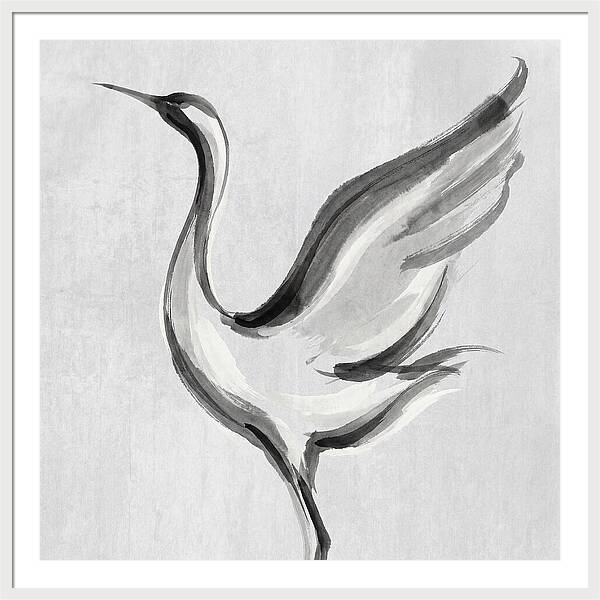 Graceful Crane In Flight