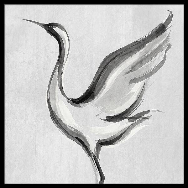Graceful Crane In Flight