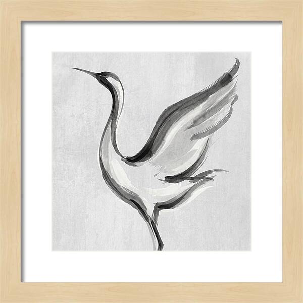 Graceful Crane In Flight